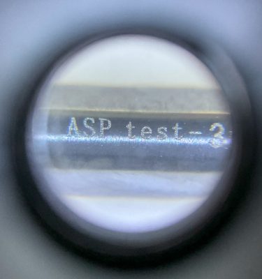 ASP LASER-MARKING鎢鋼打標效果